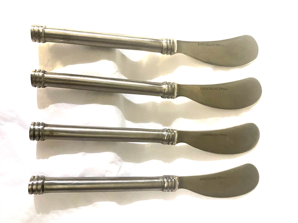 RSVP Butter Spreader Set 4 by Endurance 18/10 Stainless Flatware